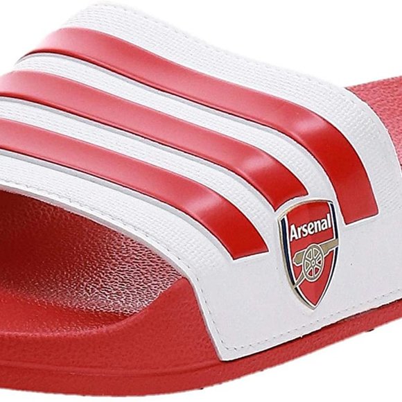 New ADIDAS ADILETTE SHOWER ARSENAL SANDALS, sz 8 main image 5